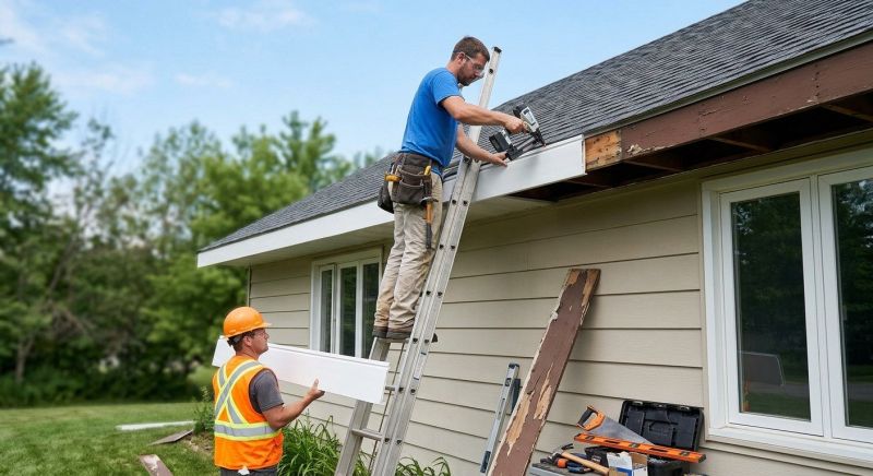 Aluminum Fascia Replacement in Kansas City, KS