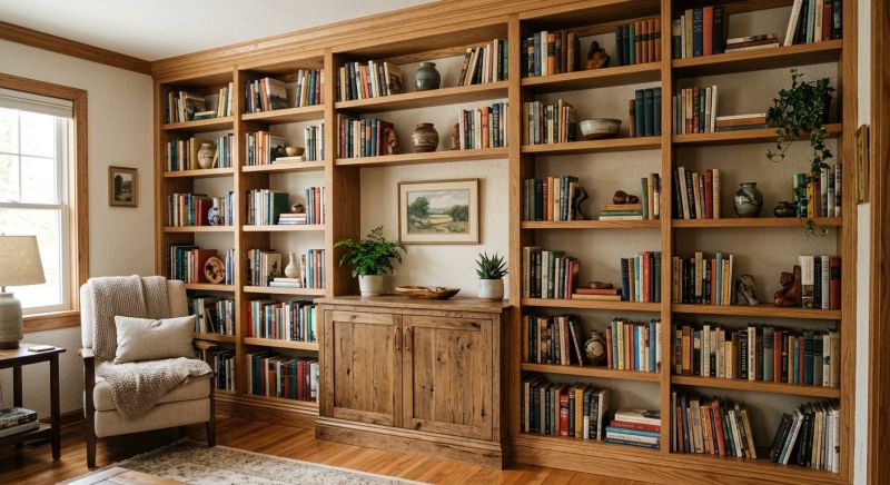 Built In Bookshelves Installation in Raleigh, NC