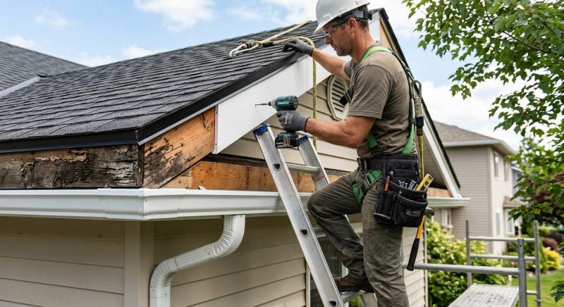 Garage Fascia Replacement in Olathe, KS