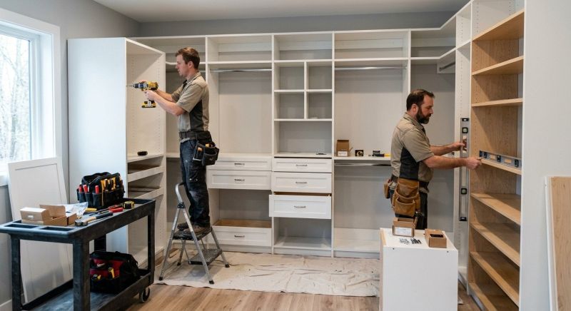 Mudroom Closet Installation in Raleigh, NC